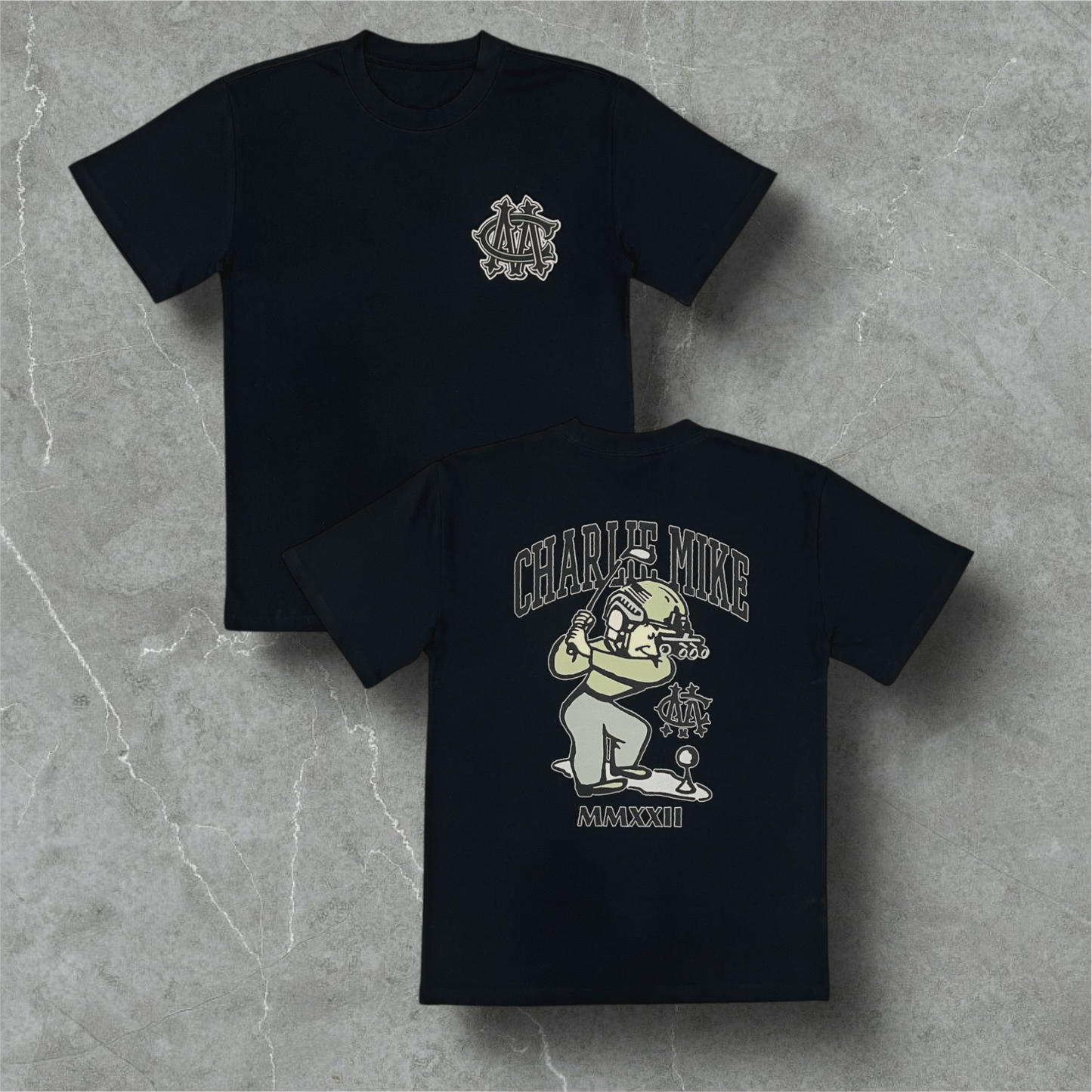 "Sergeant Swings-A-Lot" Black Graphic Tee