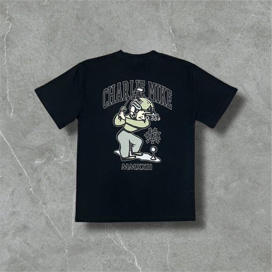 "Sergeant Swings-A-Lot" Black Graphic Tee