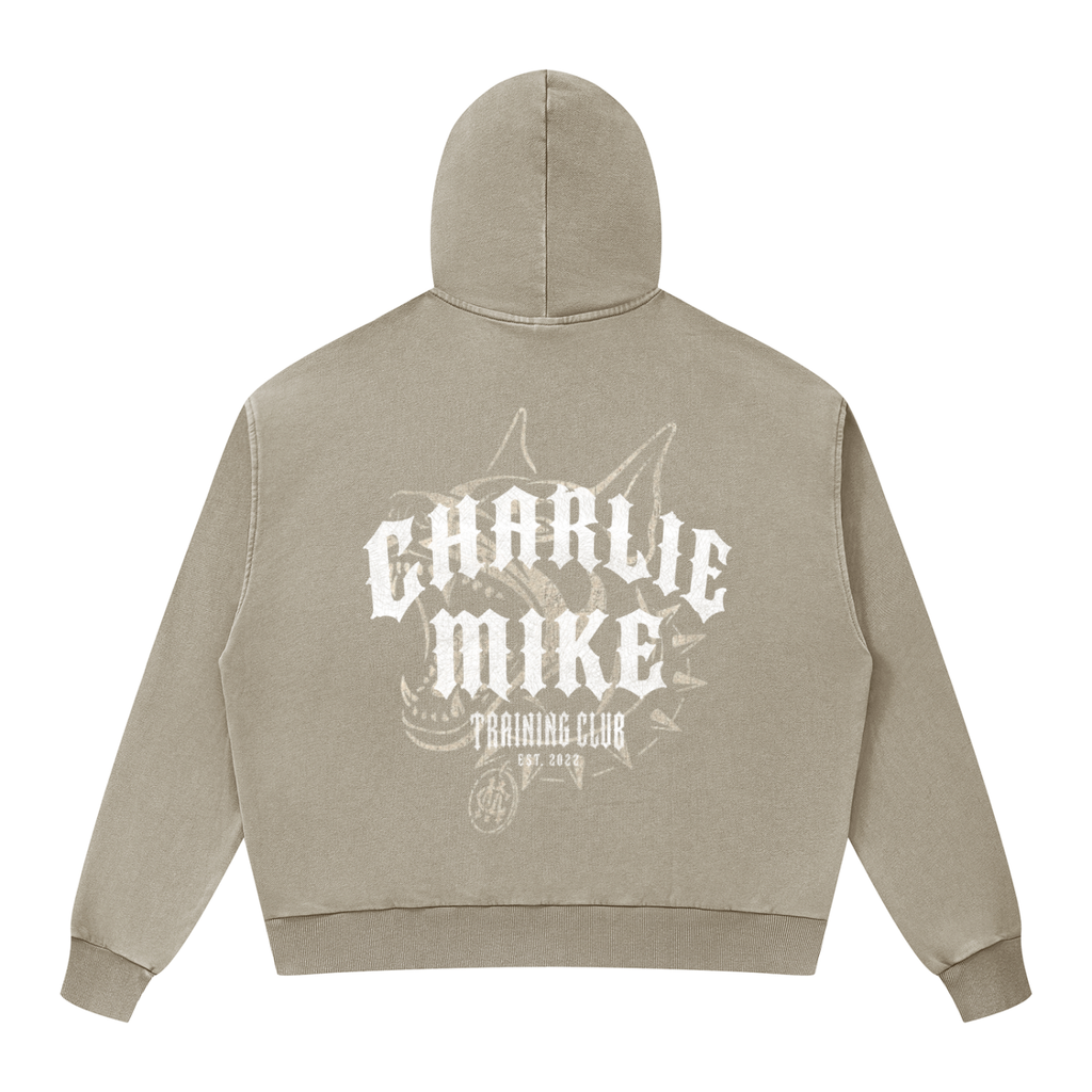 CMTC Washed Boxy Zip-Up Hoodie