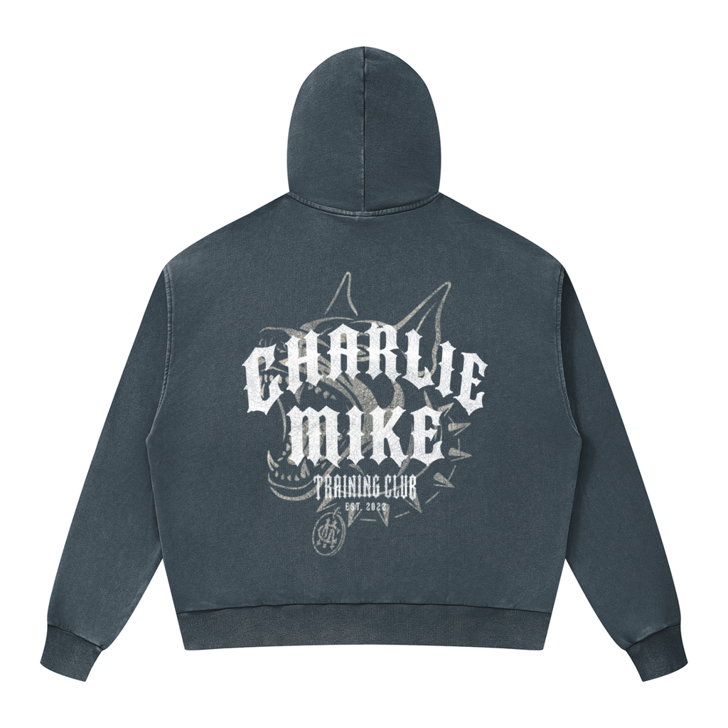 CMTC Washed Boxy Zip-Up Hoodie