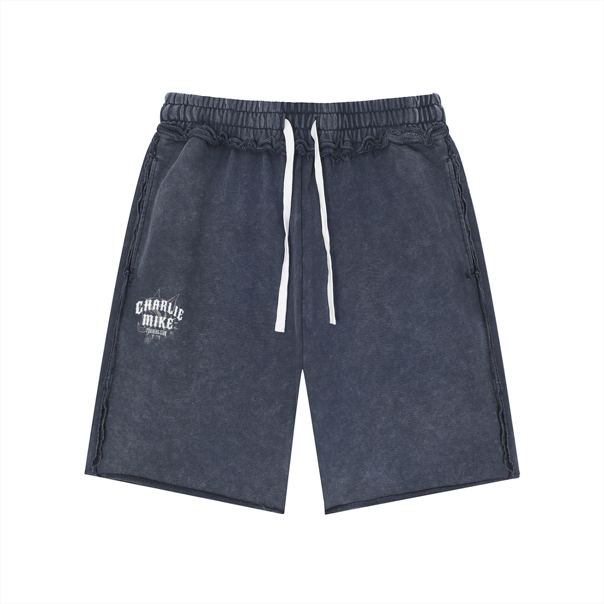 CMTC Mineral Wash Raw Edge Shorts