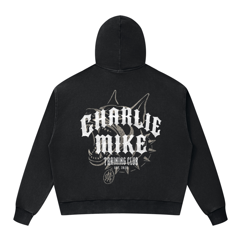 CMTC Washed Boxy Zip-Up Hoodie