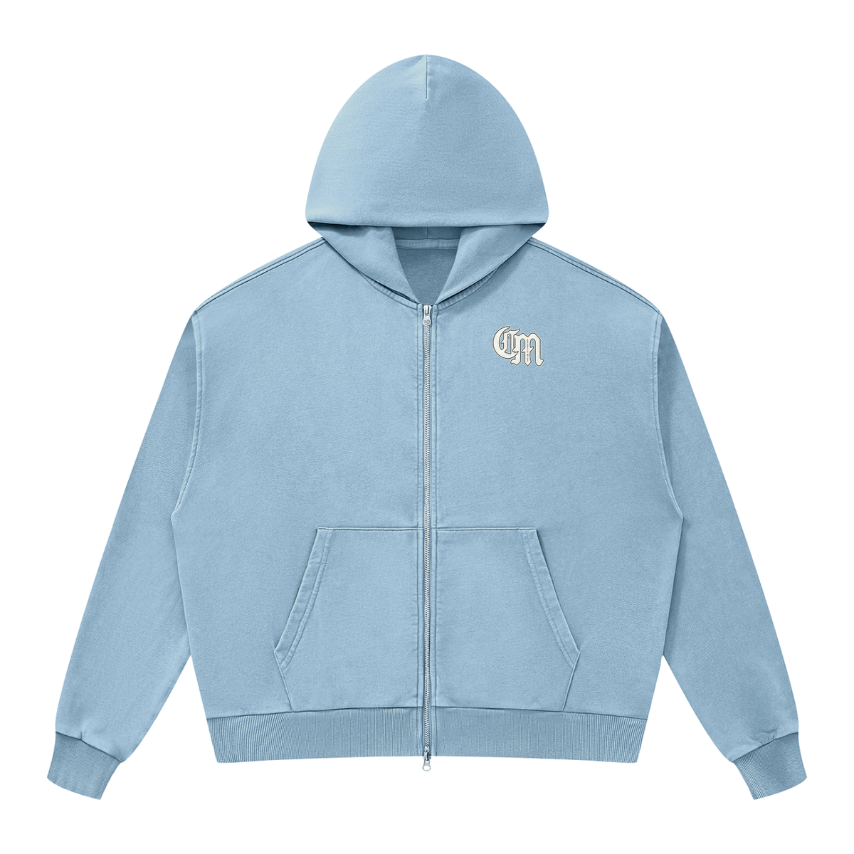 CMTC Washed Boxy Zip-Up Hoodie