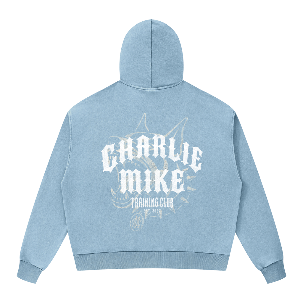 CMTC Washed Boxy Zip-Up Hoodie