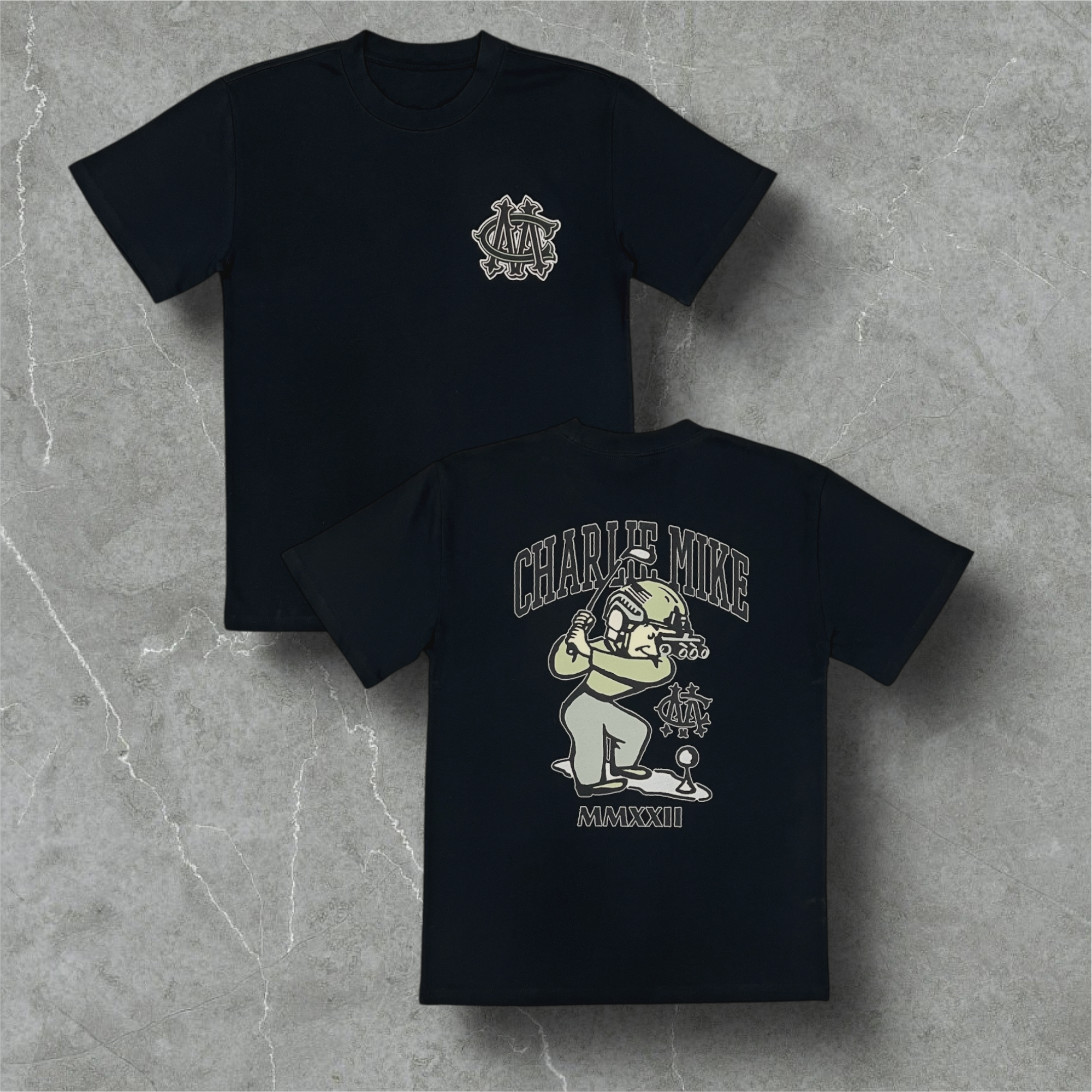 "Sergeant Swings-A-Lot" Black Graphic Tee