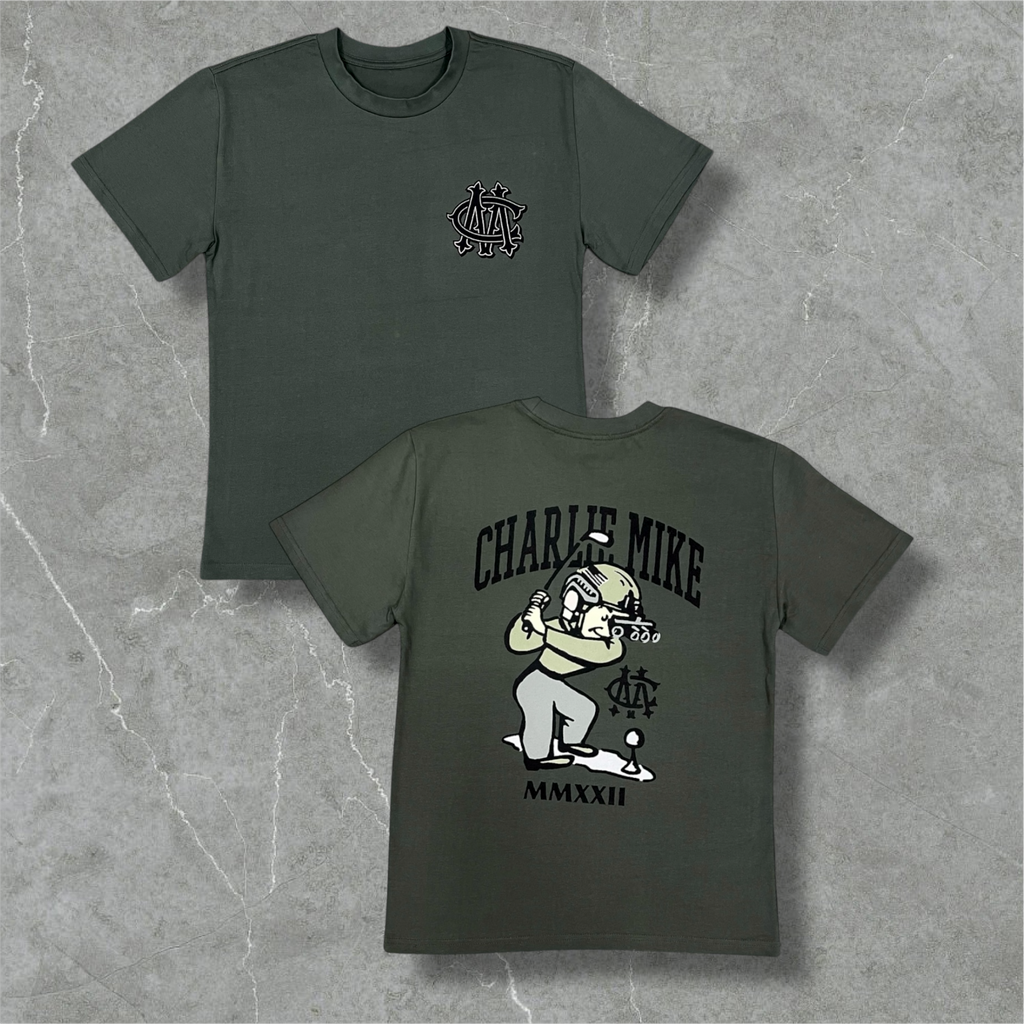 "Sergeant Swings-A-Lot" Olive Graphic Tee
