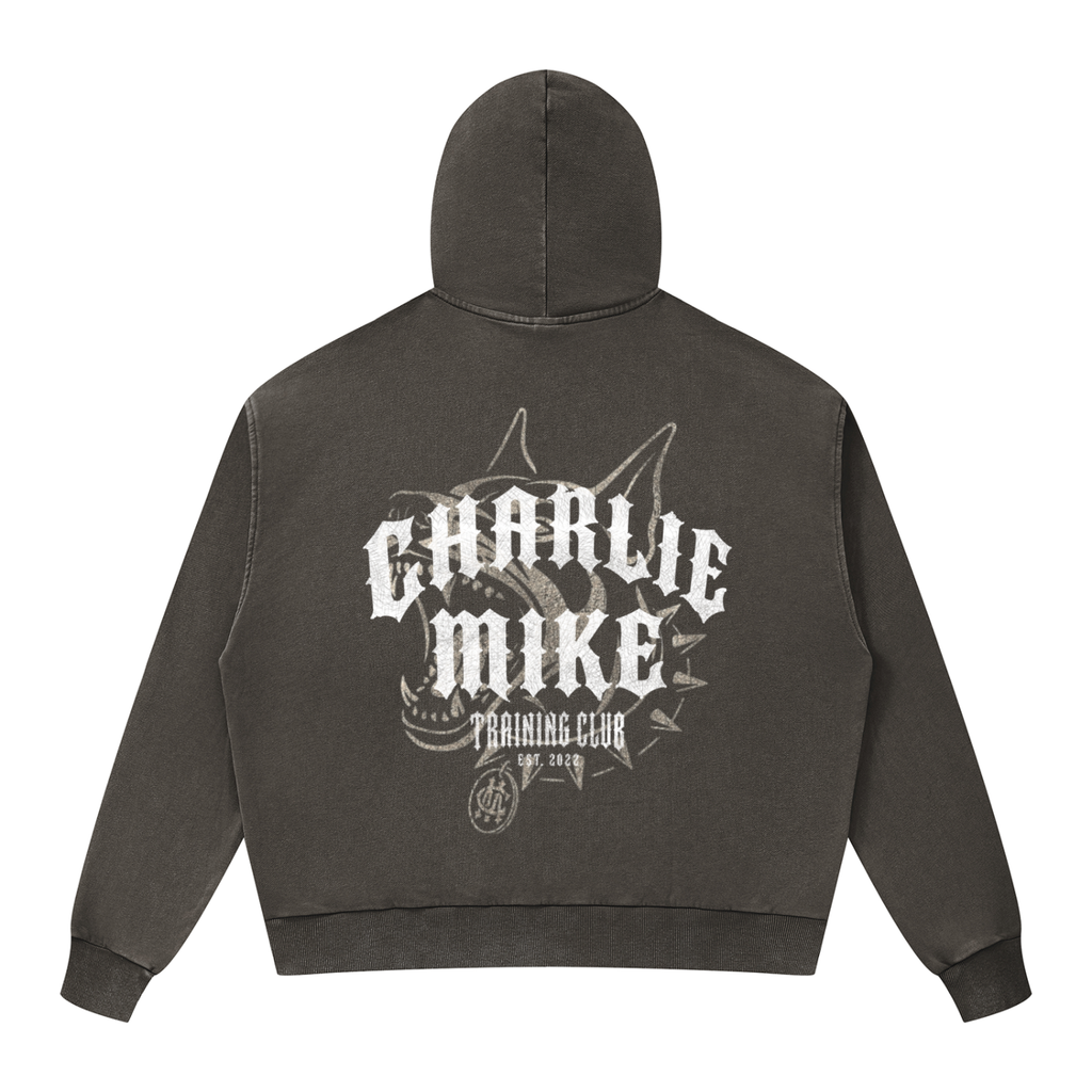 CMTC Washed Boxy Zip-Up Hoodie