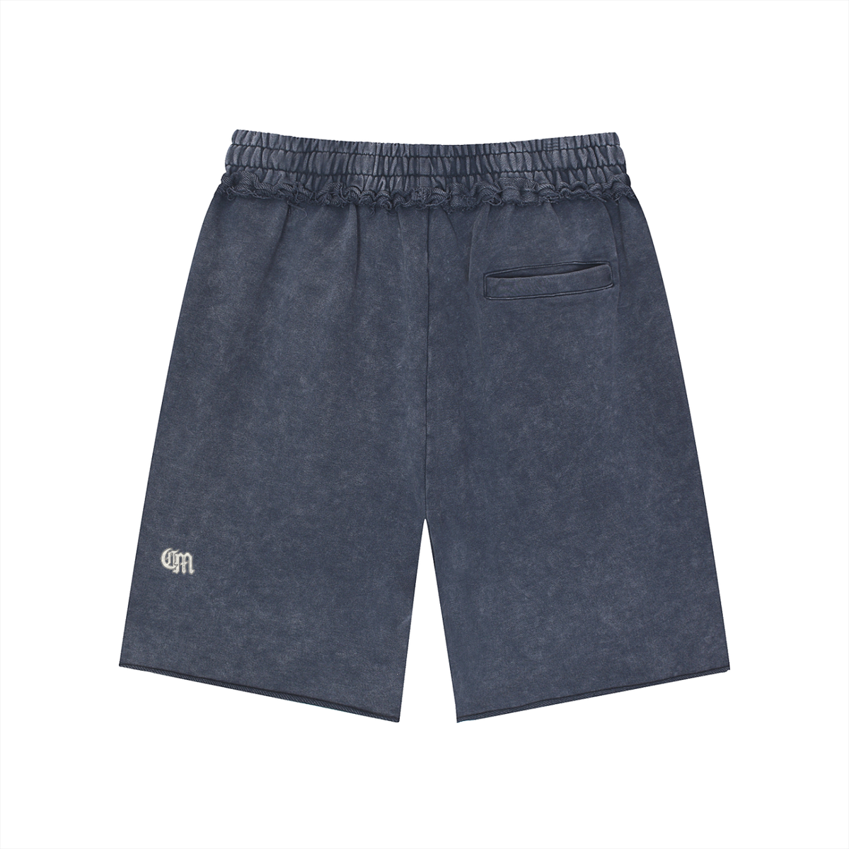 CMTC Mineral Wash Raw Edge Shorts