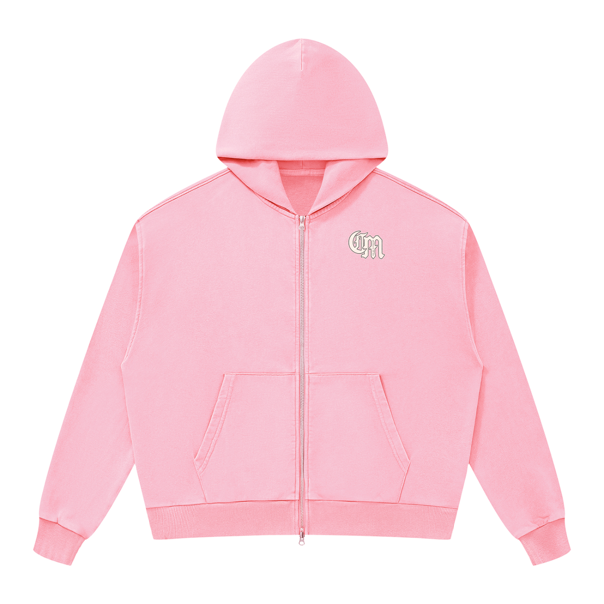 CMTC Washed Boxy Zip-Up Hoodie