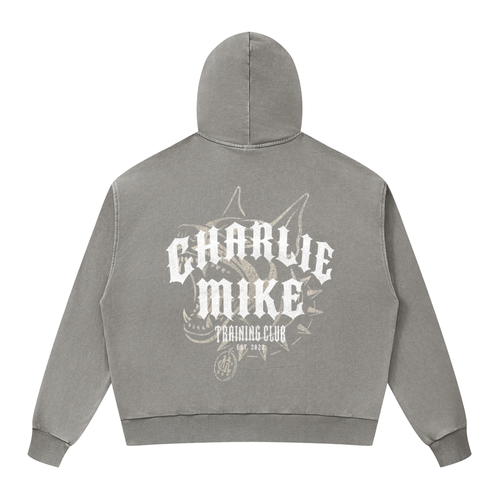 CMTC Washed Boxy Zip-Up Hoodie