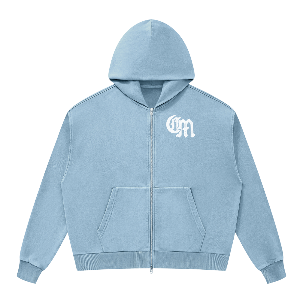 CMTC Washed Boxy Zip-Up Hoodie