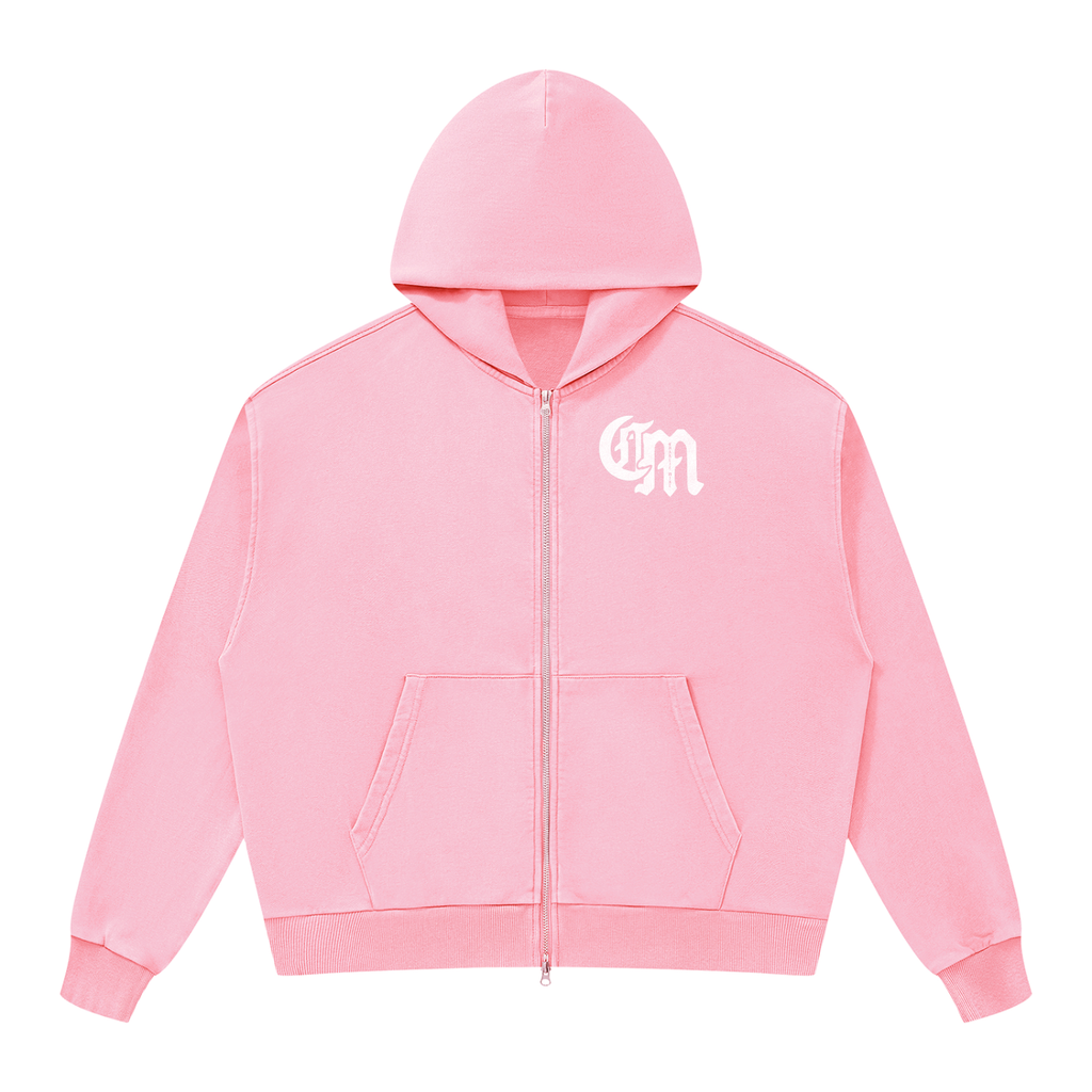 CMTC Washed Boxy Zip-Up Hoodie