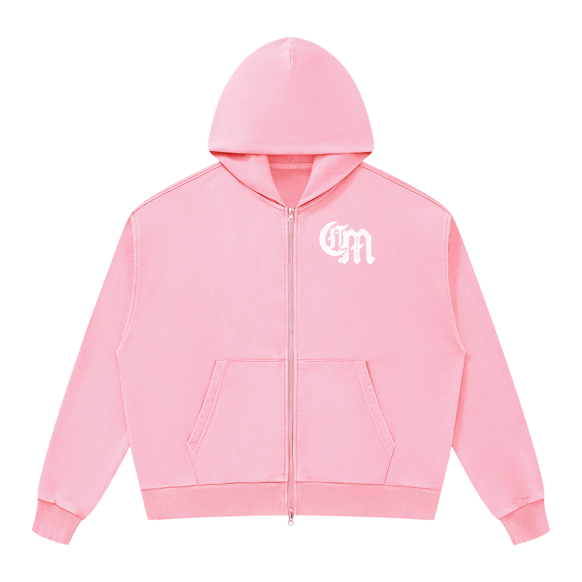 CMTC Washed Boxy Zip-Up Hoodie