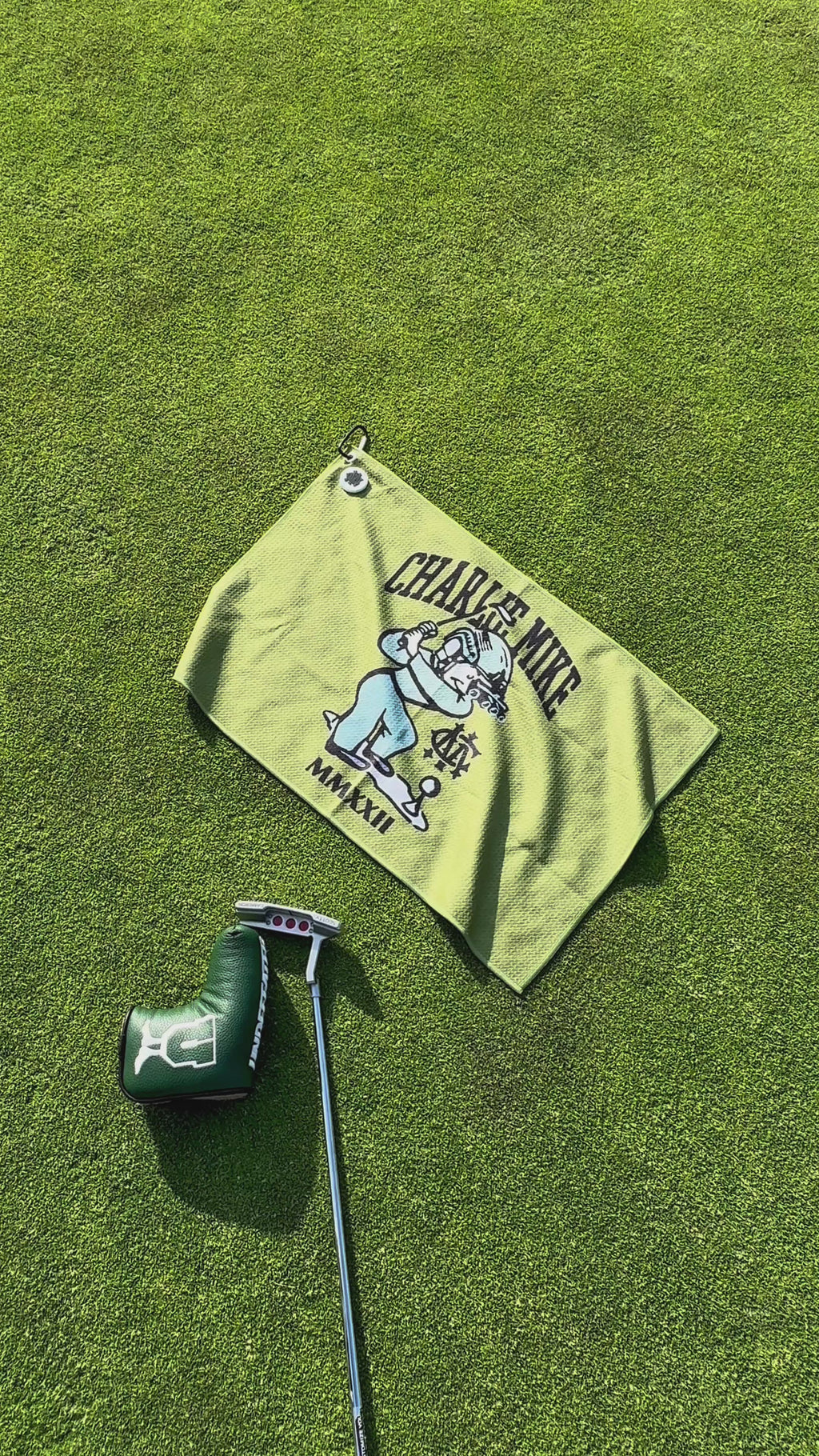 "Sergeant Swings-A-Lot" Magnetic Golf Towel