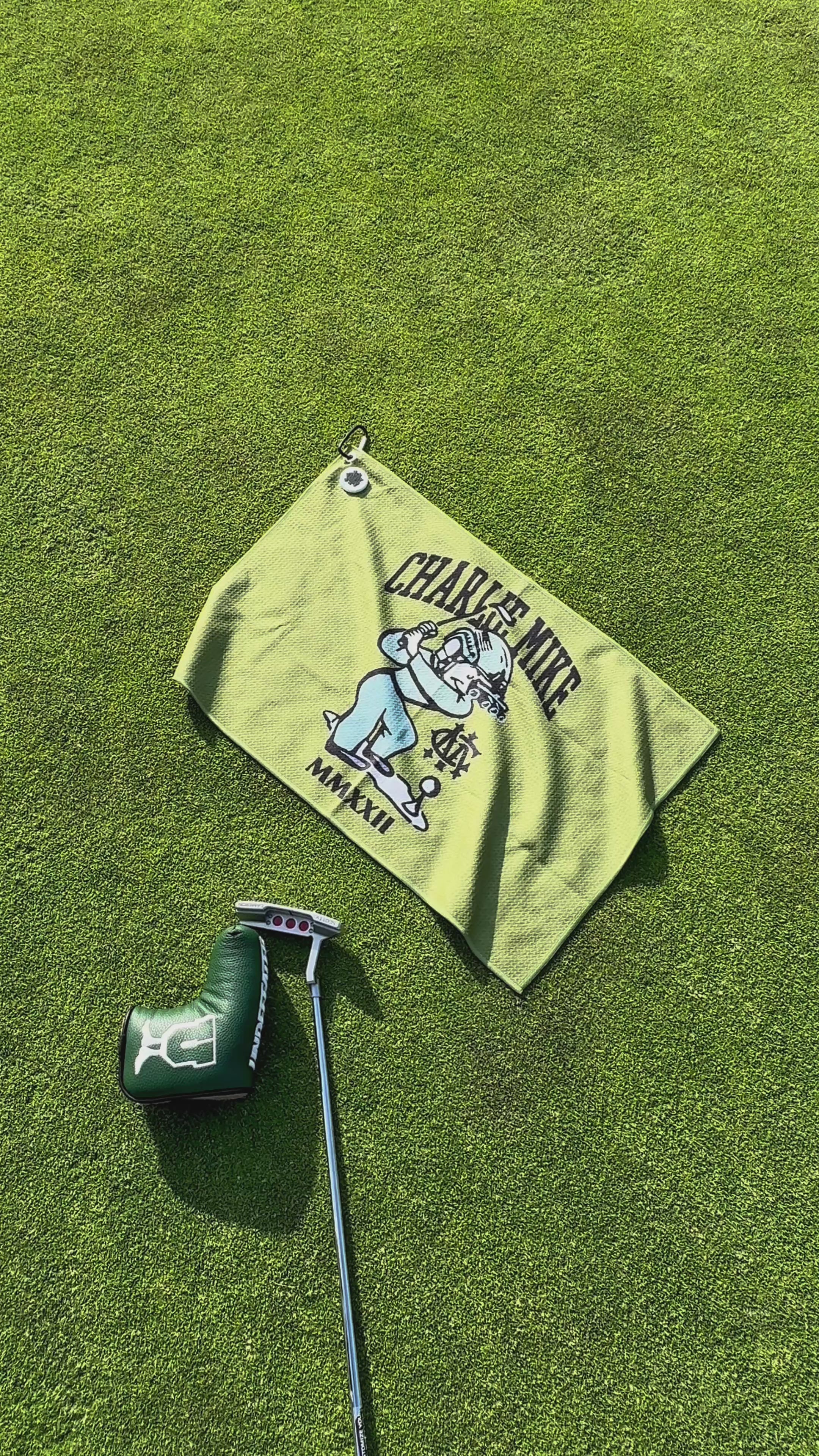 "Sergeant Swings-A-Lot" Magnetic Golf Towel